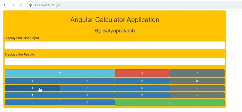 Angular Calculator Application