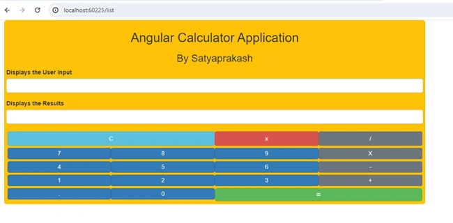 Angular Calculator Application