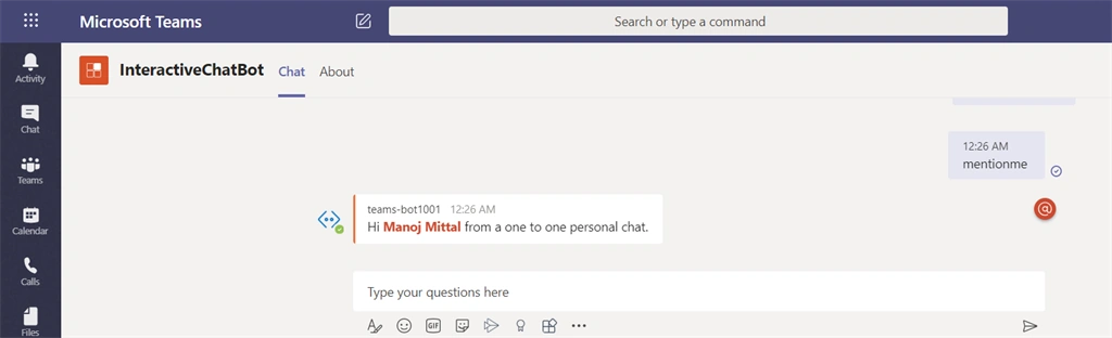 Build Personal 1:1 Conversational Bot With Microsoft Teams