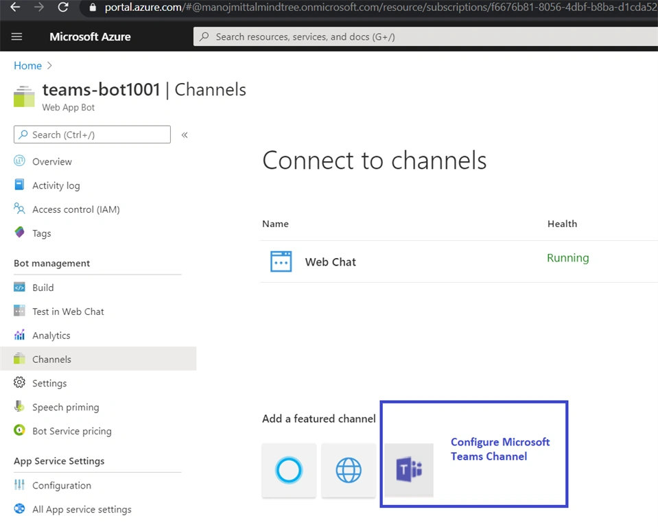Build Personal 1:1 Conversational Bot With Microsoft Teams