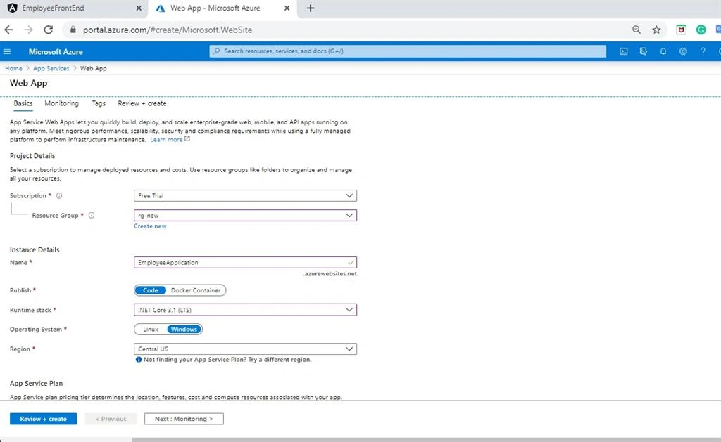 Build Crud Operation Using Angular 9 And .Net Core 3.1 WebAPI And Deploy To Azure