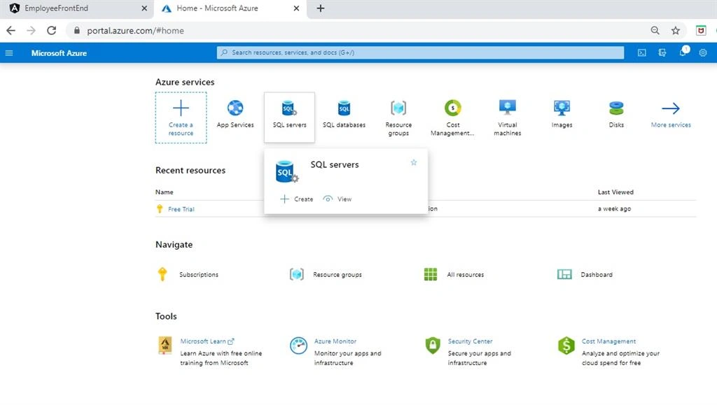 Build Crud Operation Using Angular 9 And .Net Core 3.1 WebAPI And Deploy To Azure