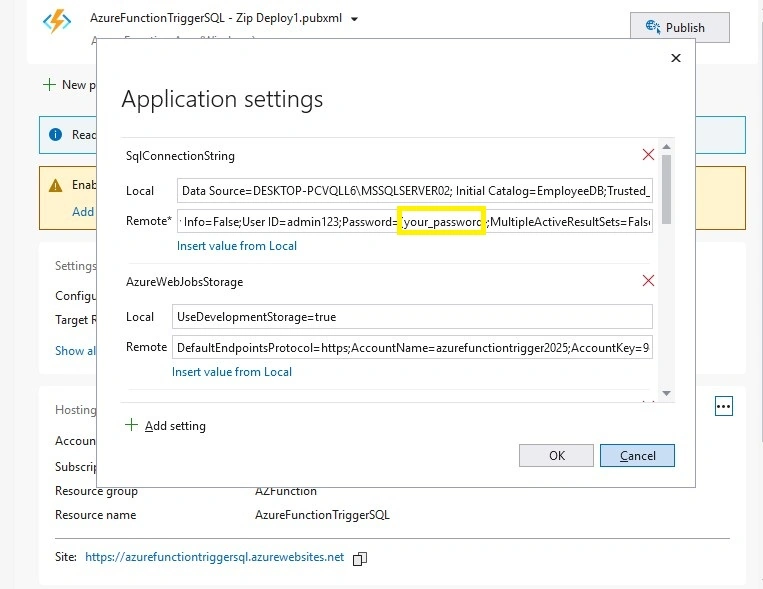 SQL authentication