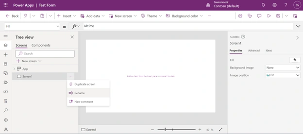 Build Form and Connect to table data