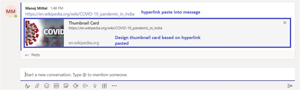 Build Link Unfurling Messaging Extension Using Microsoft Teams App