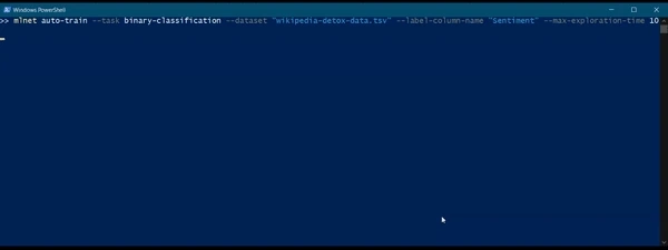 Build A Machine Learning Model With ML.NET CLI