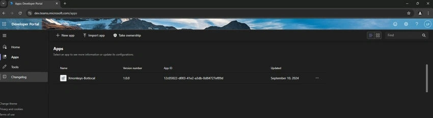 Developer portal