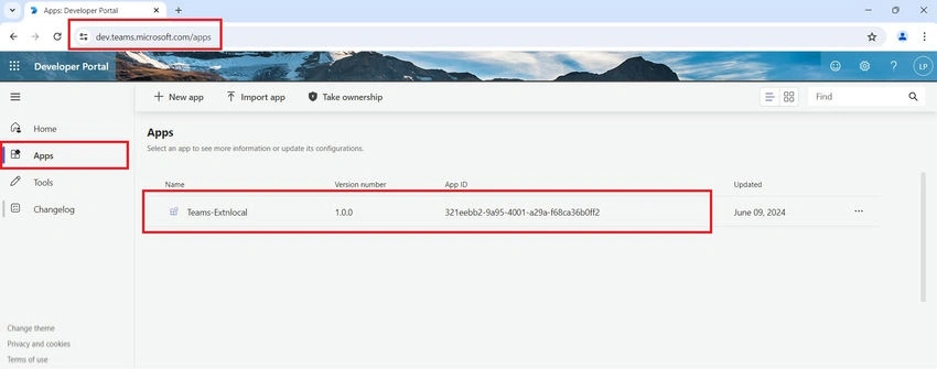 Developer portal