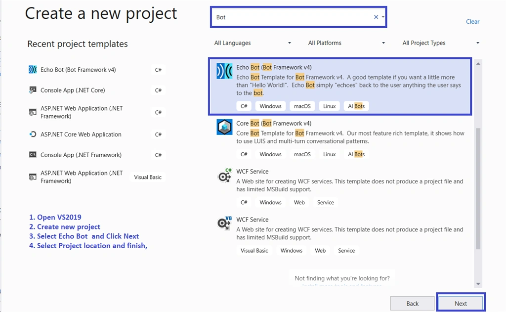 Document Search Bot Using Azure Bot Framework SDKV4