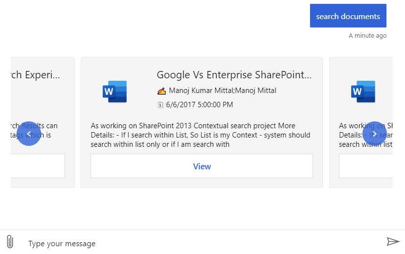 Document Search Bot Using Azure Bot Framework SDKV4