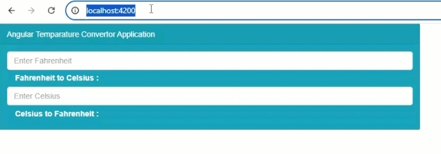 Application working