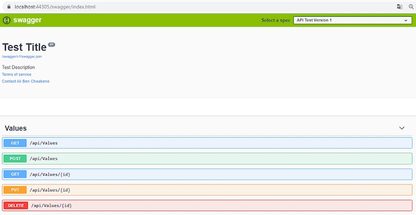Build up swagger in asp.net core 2.2 Web API