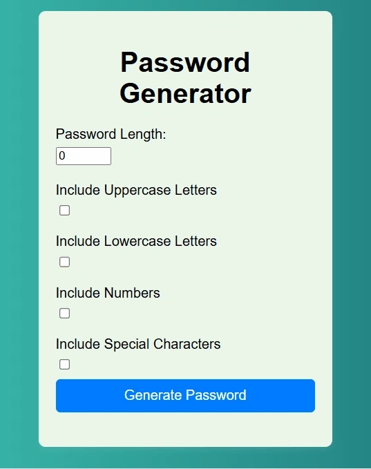 Password Generator