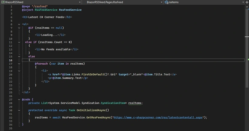 Razor Component