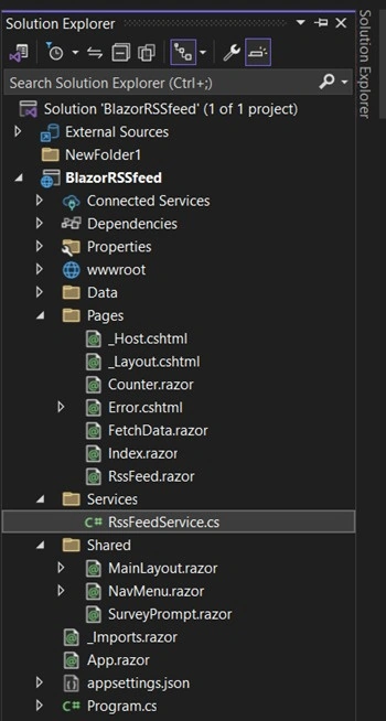 Services folder