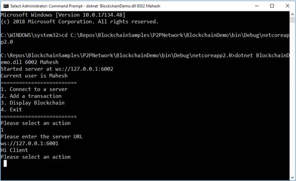 Blockchain in .NET Core
