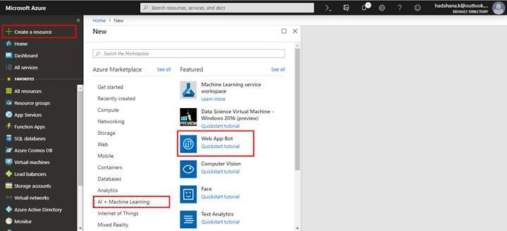 Building A Bot Using Azure Bot Service