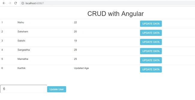 Building a CRUD application with Angular