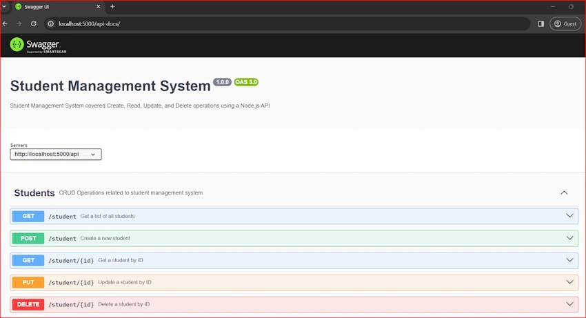 Student management system