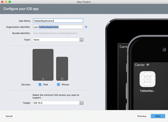Tabbed Application in Xamarin IOS application