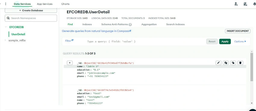 JSON data