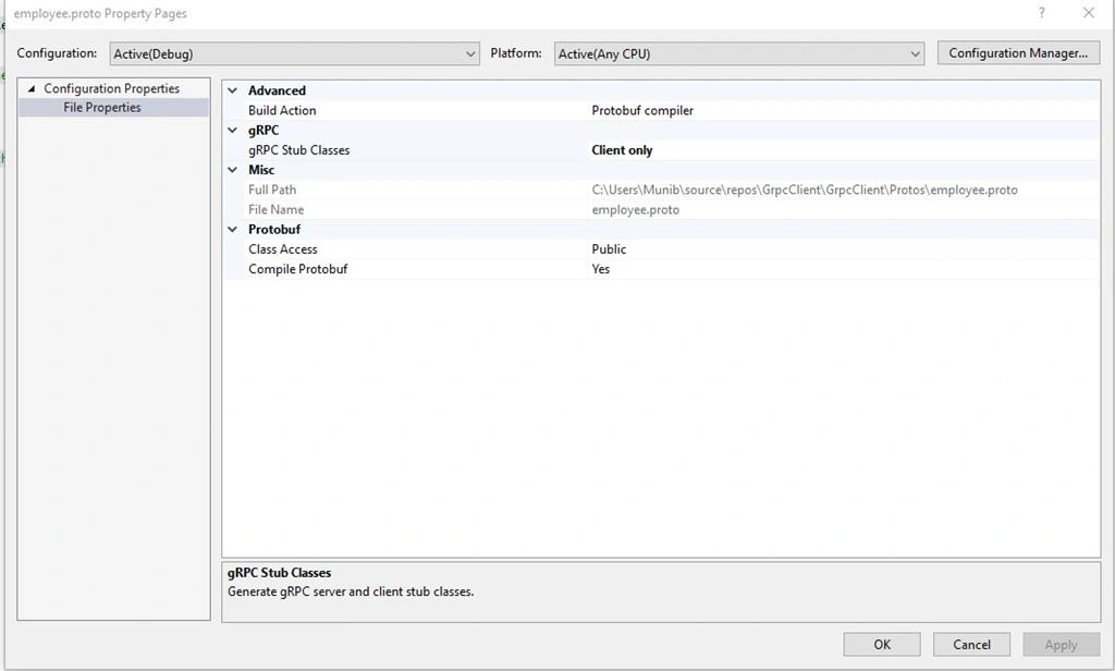 Building gRPC Solutions Using Visual Studio 2019