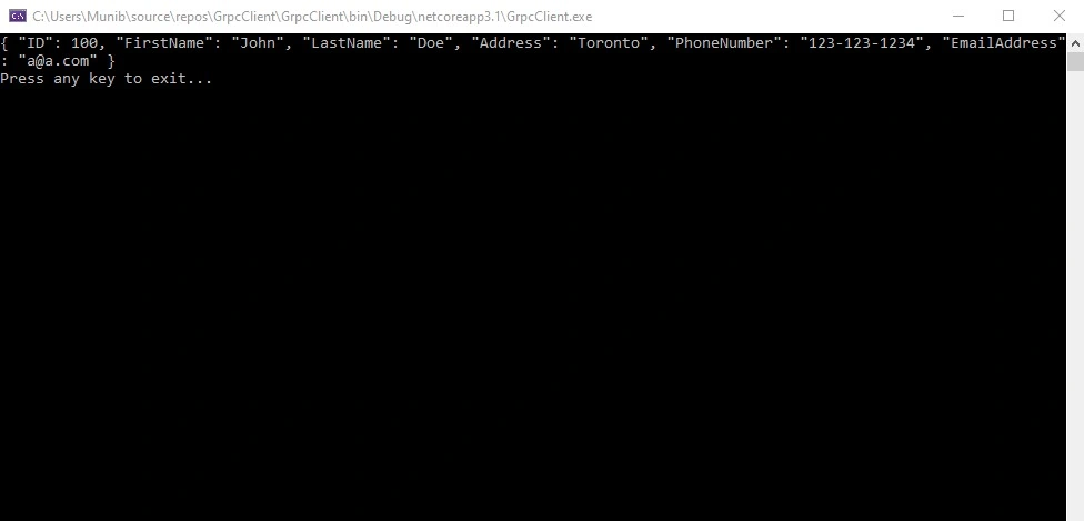 Building gRPC Solutions Using Visual Studio 2019