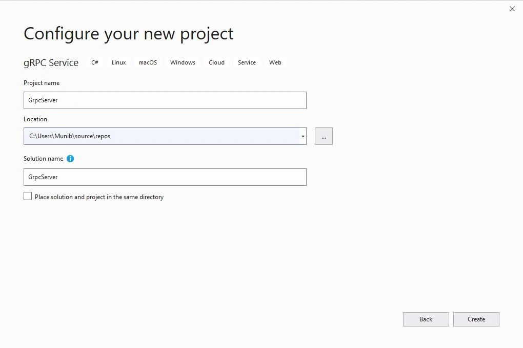 Building gRPC Solutions Using Visual Studio 2019