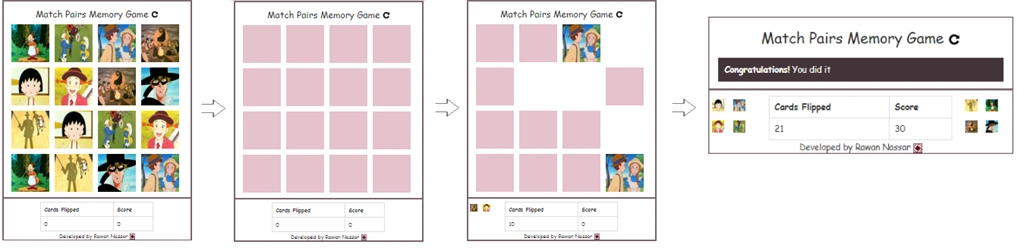 Building Match Pairs Memory Game Using Knockout js