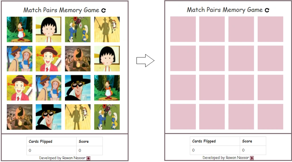 Building Match Pairs Memory Game Using Knockout js