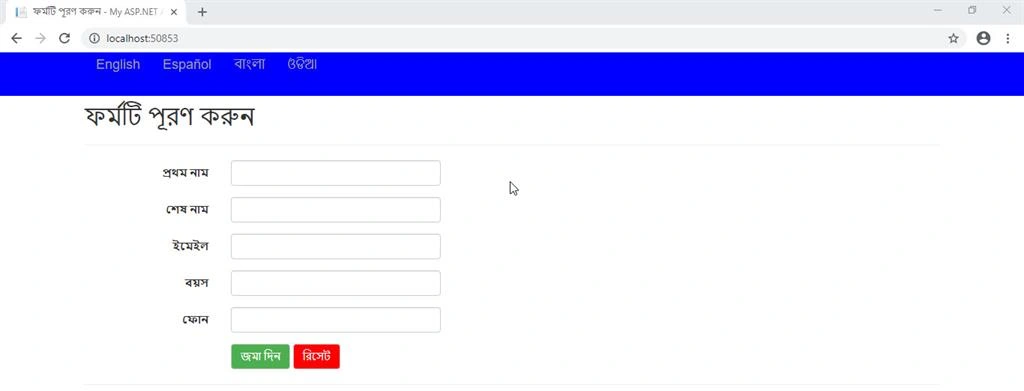 Building 🏗️ Multilingual Web Application Using .NET