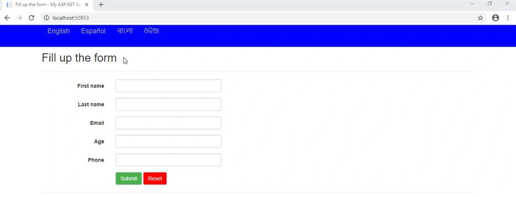 Building 🏗️ Multilingual Web Application Using .NET
