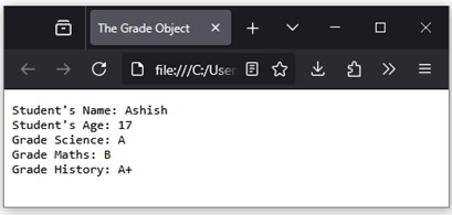 Grade object
