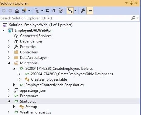 Migrations folder