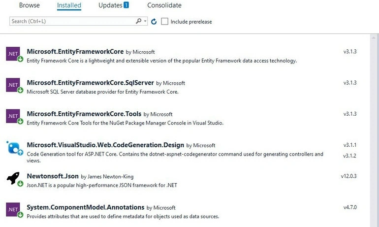 NuGet packages 