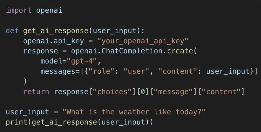 Setup OpenAI API