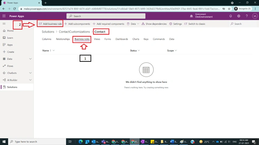 Business Rules with Actions Set Business Required/Visibility in Model Driven Power Apps