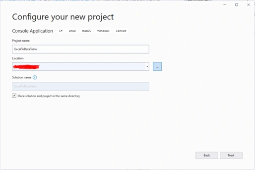 C# Convert Excel to DataTable