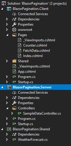 C# Corner RSS Feeds in Blazor with Pagination
