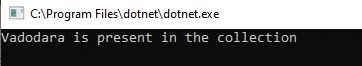 Contain Method in SortedSet Collection