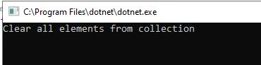 clear Method in SortedSet Collection