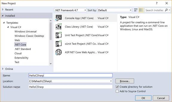 C# Tutorial