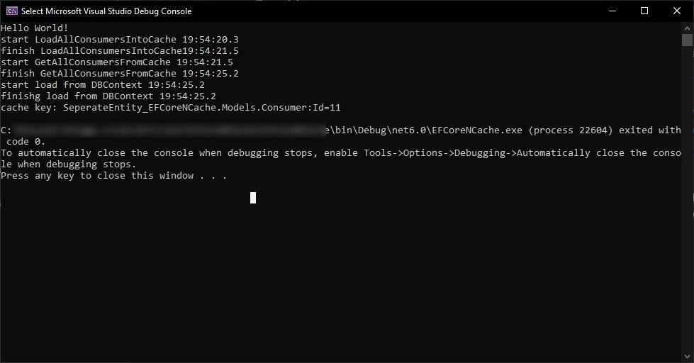 Caching In Entity Framework Core Using NCache