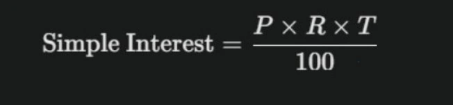Calculate simple interest in Java