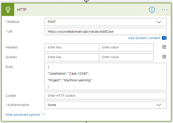 Call REST API From Microsoft FLOW