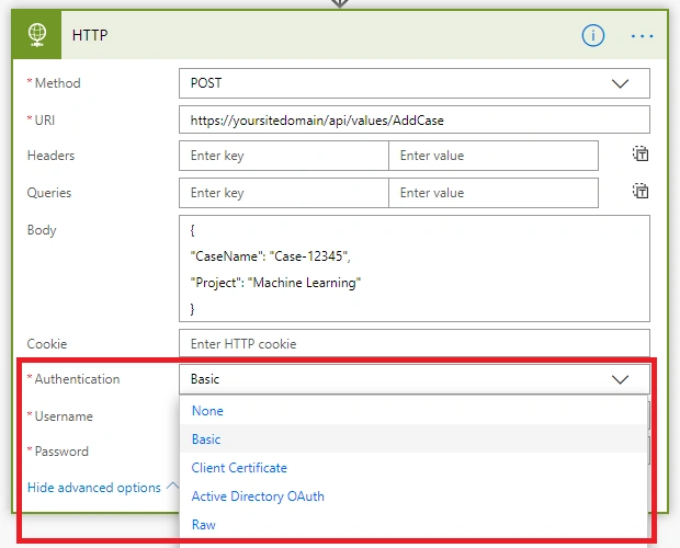 Call REST API From Microsoft FLOW