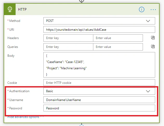Call REST API From Microsoft FLOW