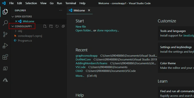 Calling Graph API via Console Application using .Net 5