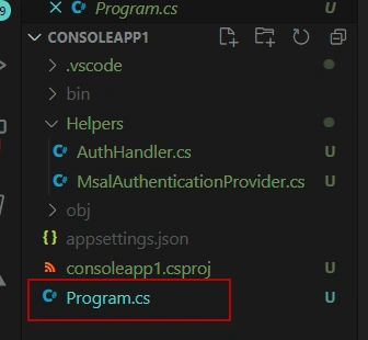 Calling Graph API via Console Application using .Net 5