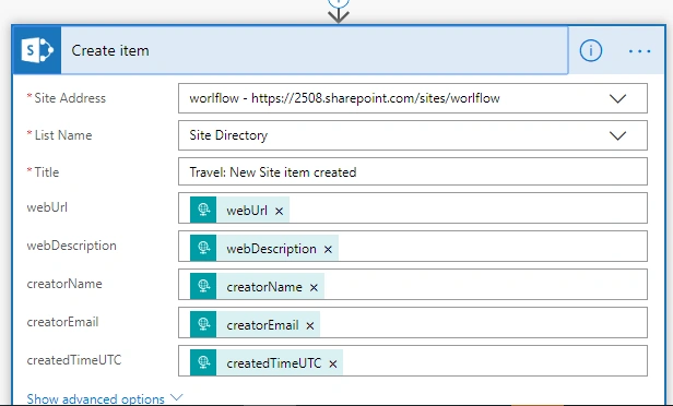 Calling Microsoft Flow From A Site Script